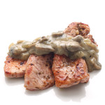 Pavo con salsa de champiñones