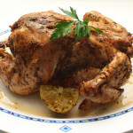 Pollo con vinagre de manzana