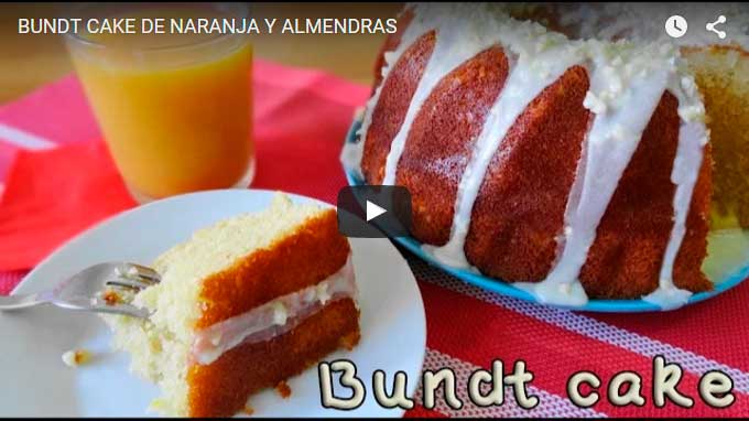 Bundt cake de naranja y almendras
