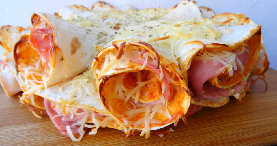 Fajitas de jamón y queso